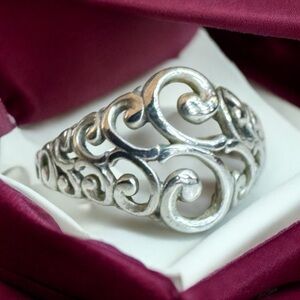 Kabana Sterling Silver Filigree Dome Ring (7)